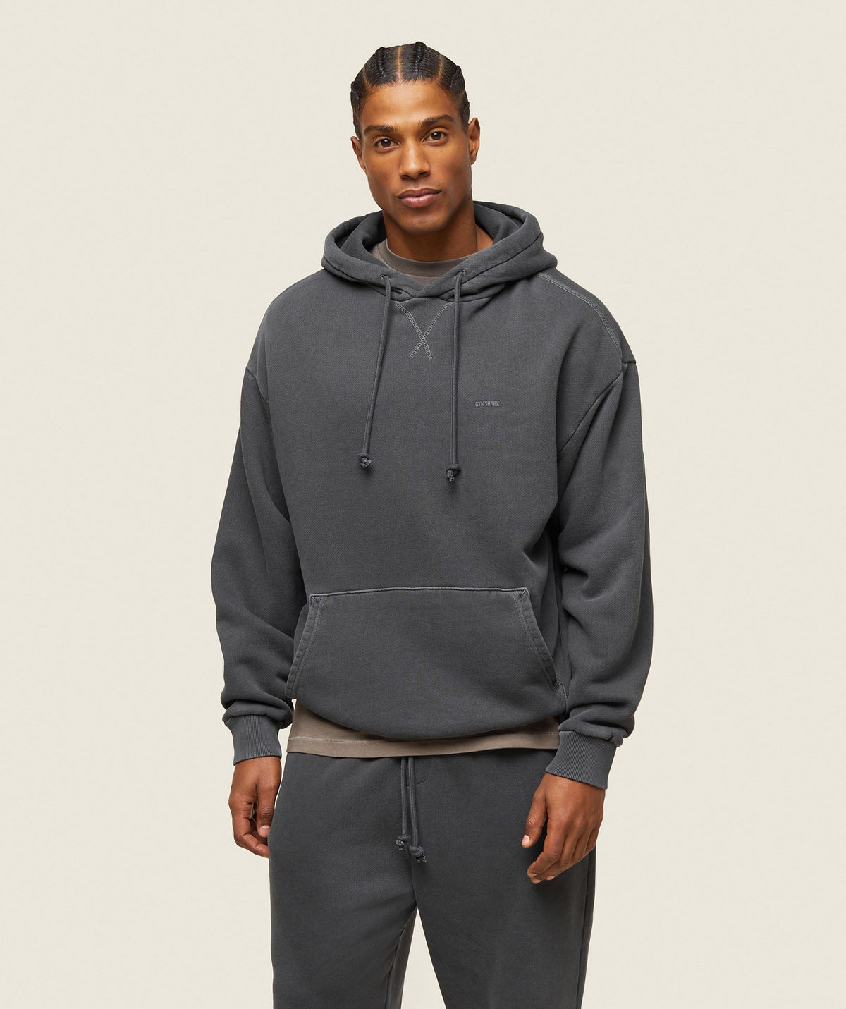 everywear Relaxed Hoodie Washed Black