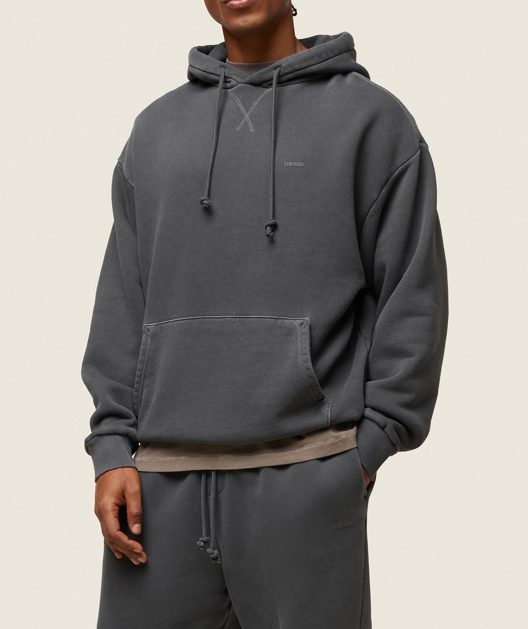 everywear Relaxed Hoodie Washed Black