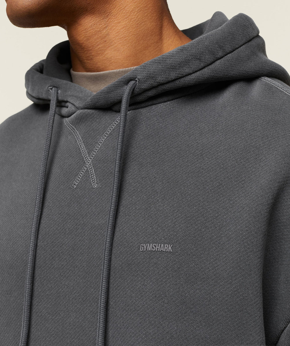 everywear Relaxed Hoodie Washed Black