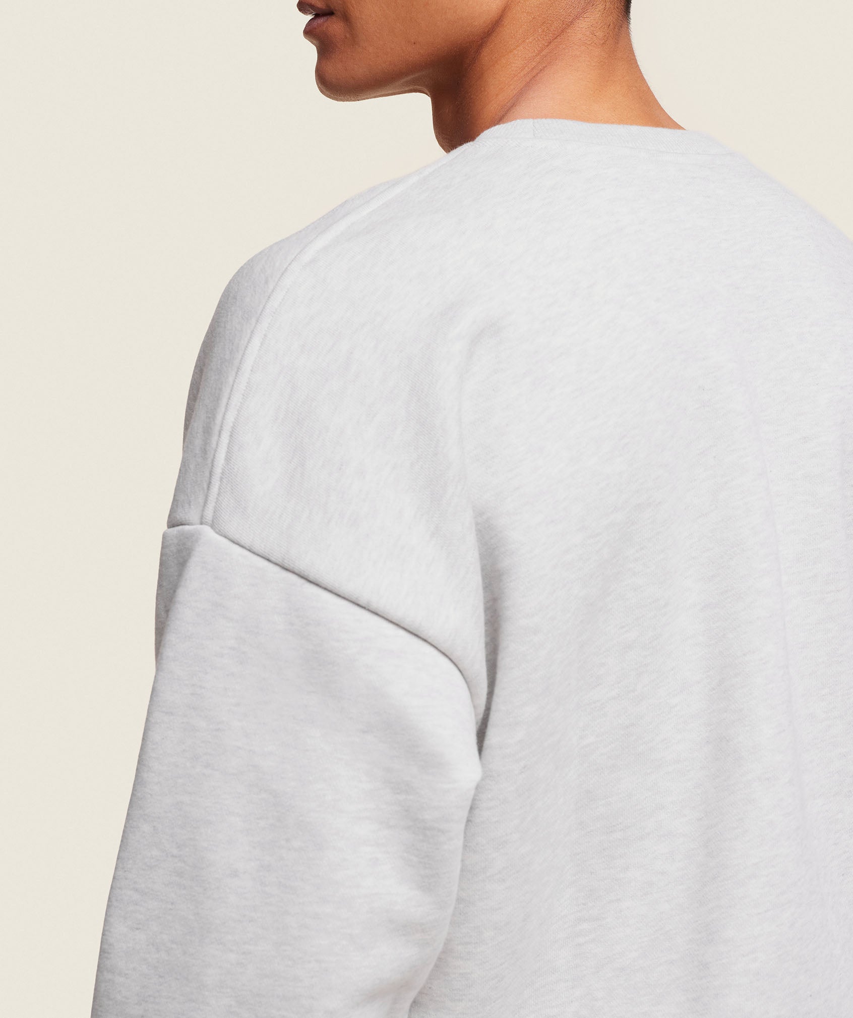 Phys Ed Crew Light Grey Marl