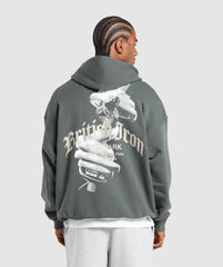 British Iron Hoodie Slate Teal