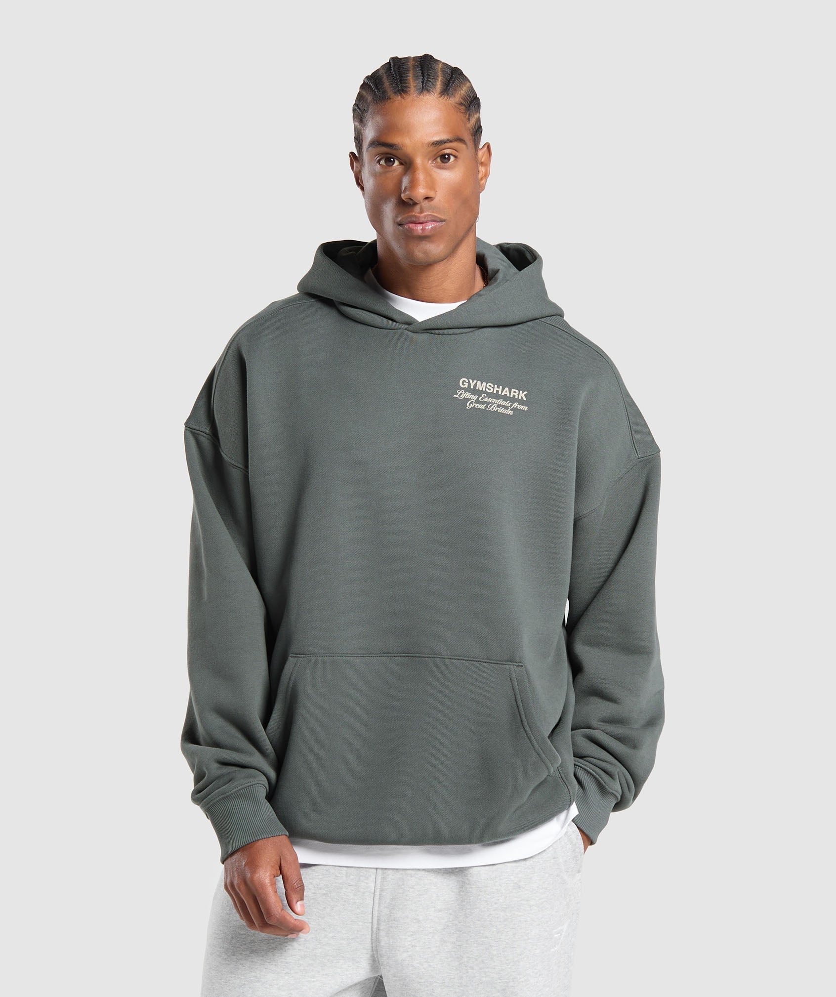 British Iron Hoodie Slate Teal