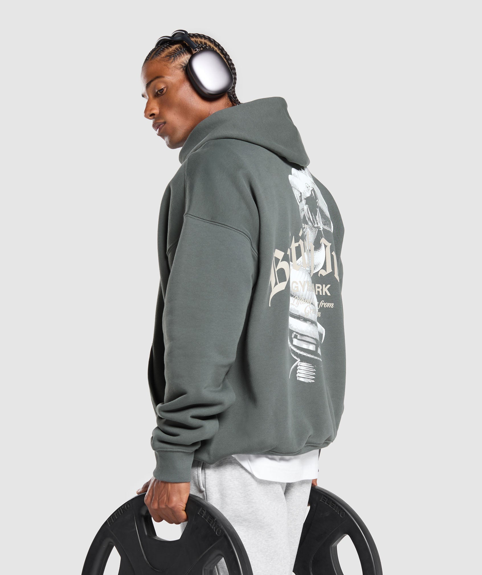 British Iron Hoodie Slate Teal