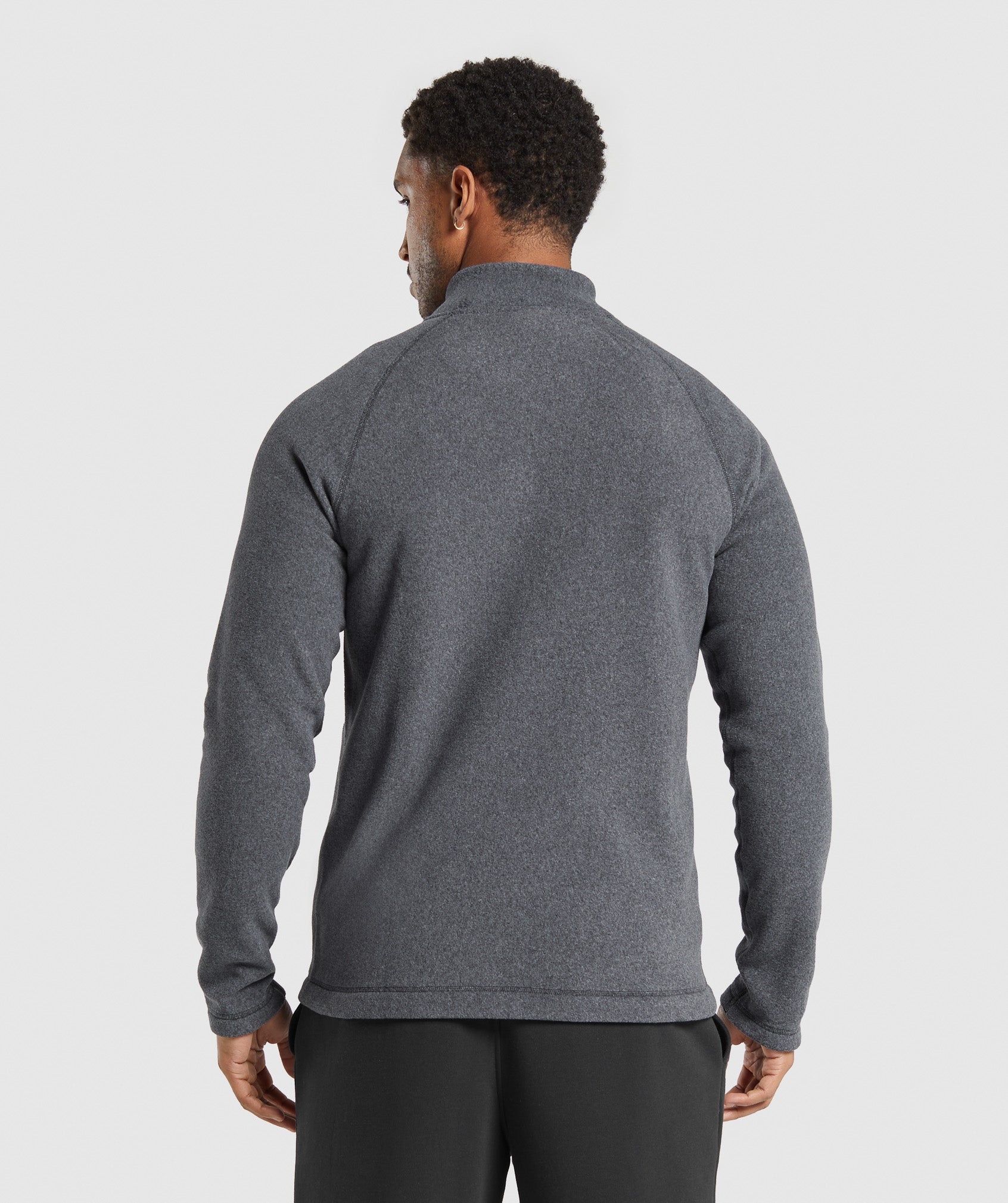 Fleece Zip Through Jacket Black/Graphite Grey