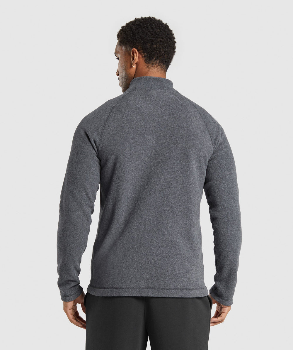 Fleece Zip Through Jacket Black/Graphite Grey