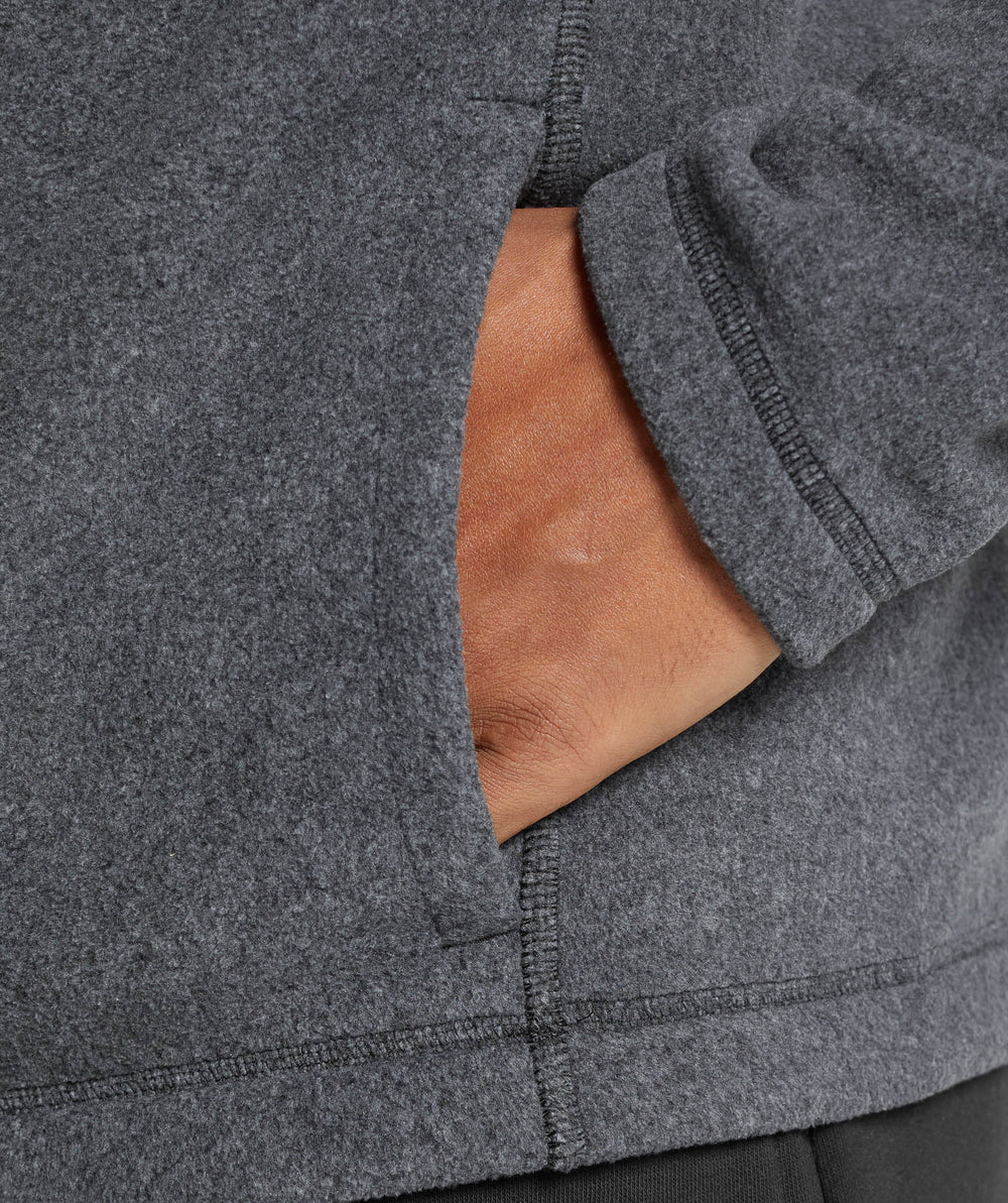 Fleece Zip Through Jacket Black/Graphite Grey