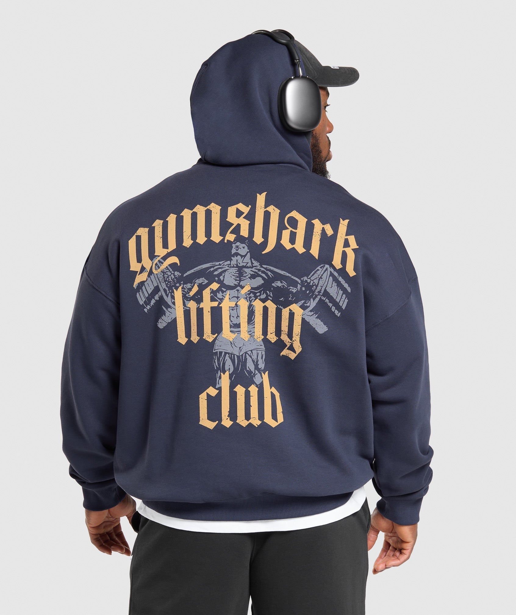 Lifting Club Hoodie Heavy Blue