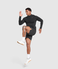 Apex Seamless 1/4 Zip Black/Dark Grey