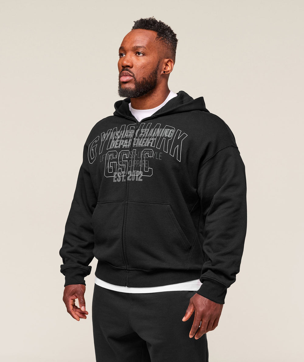 Authentic Apparel Zip Up Hoodie Black