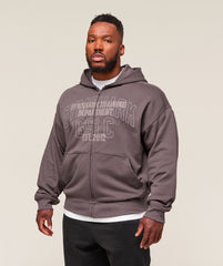 Authentic Apparel Zip Up Hoodie Brushed Purple