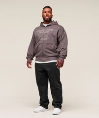 Authentic Apparel Zip Up Hoodie Brushed Purple