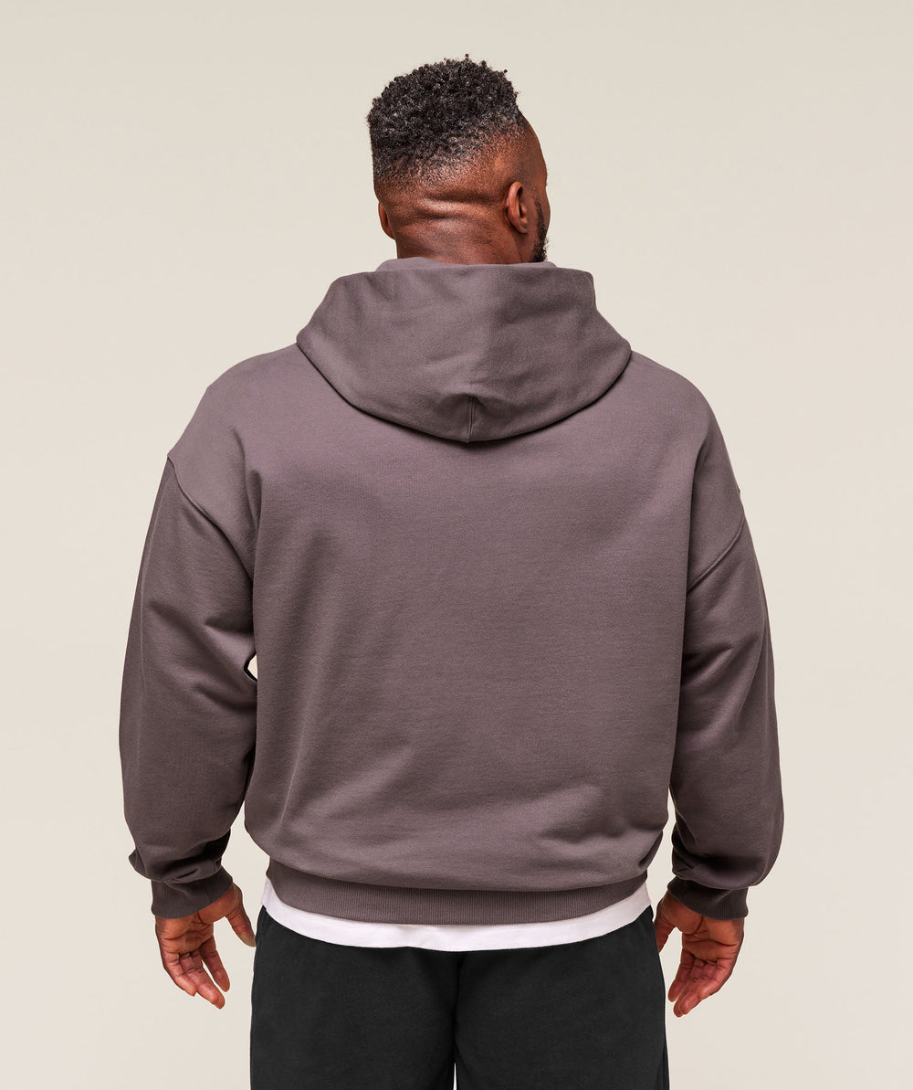 Authentic Apparel Zip Up Hoodie Brushed Purple