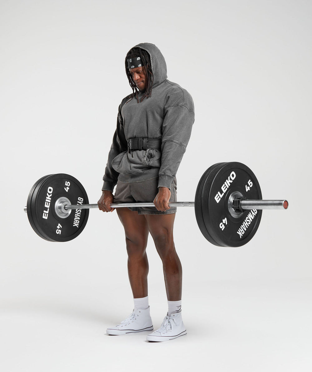 Heritage Washed Hoodie Onyx Grey