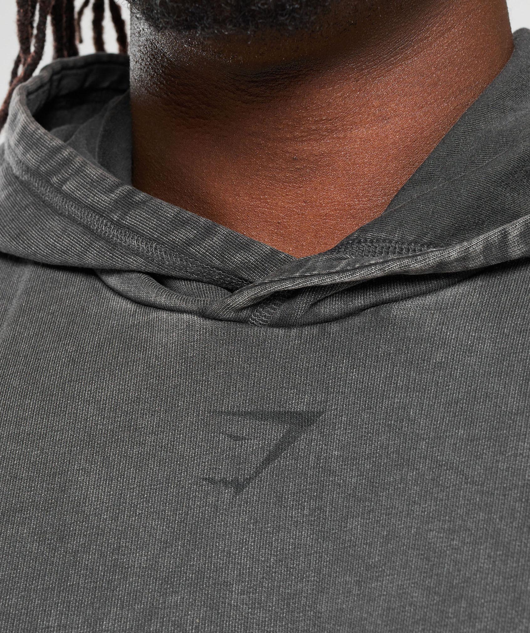 Heritage Washed Hoodie Onyx Grey