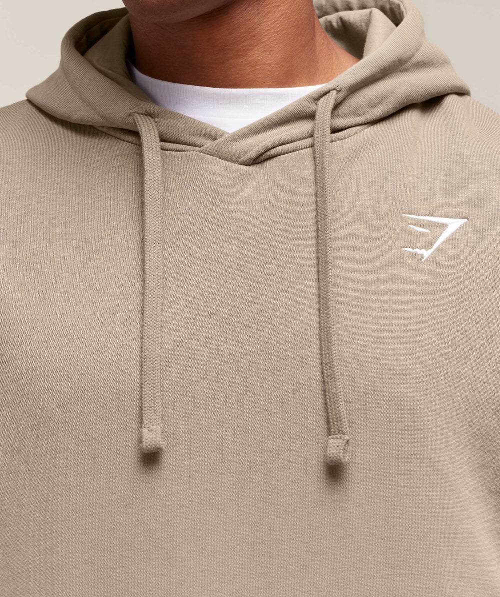 Crest Oversized Hoodie Lifestyle Brown