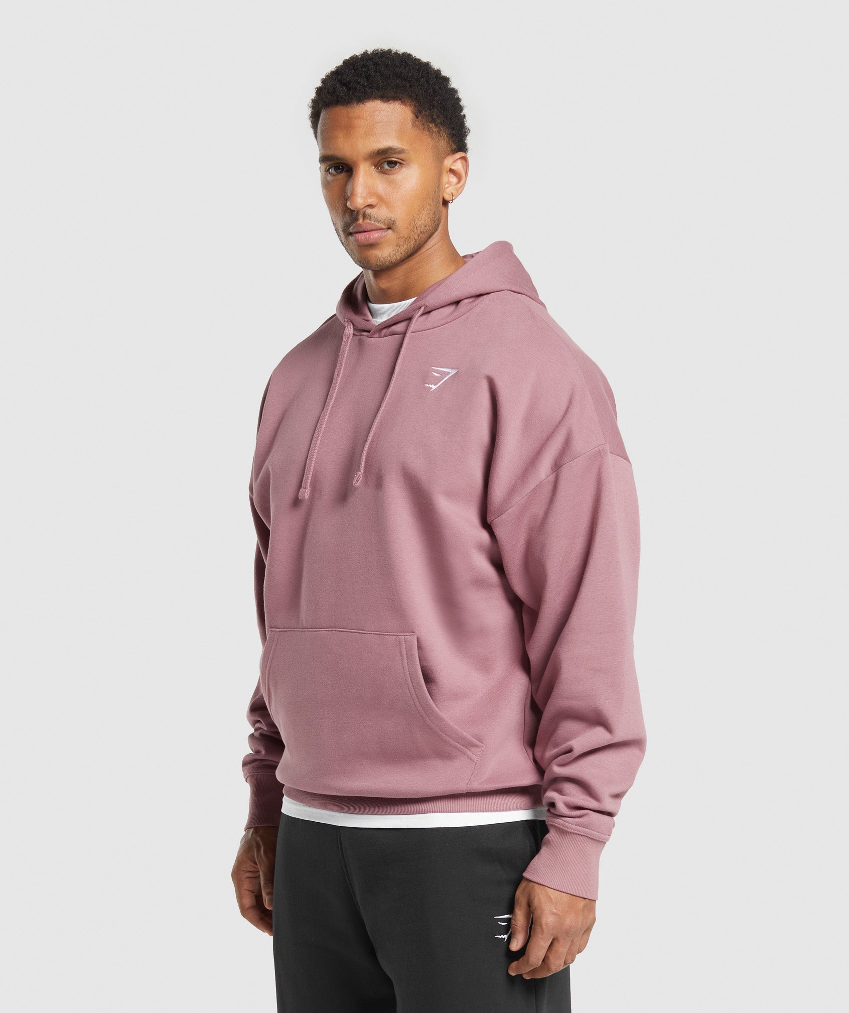 Crest Oversized Hoodie Calm Pink