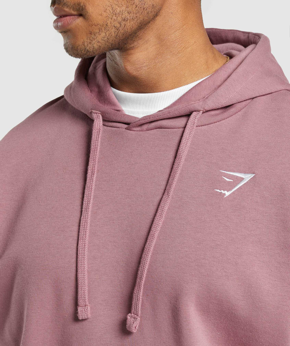 Crest Oversized Hoodie Calm Pink