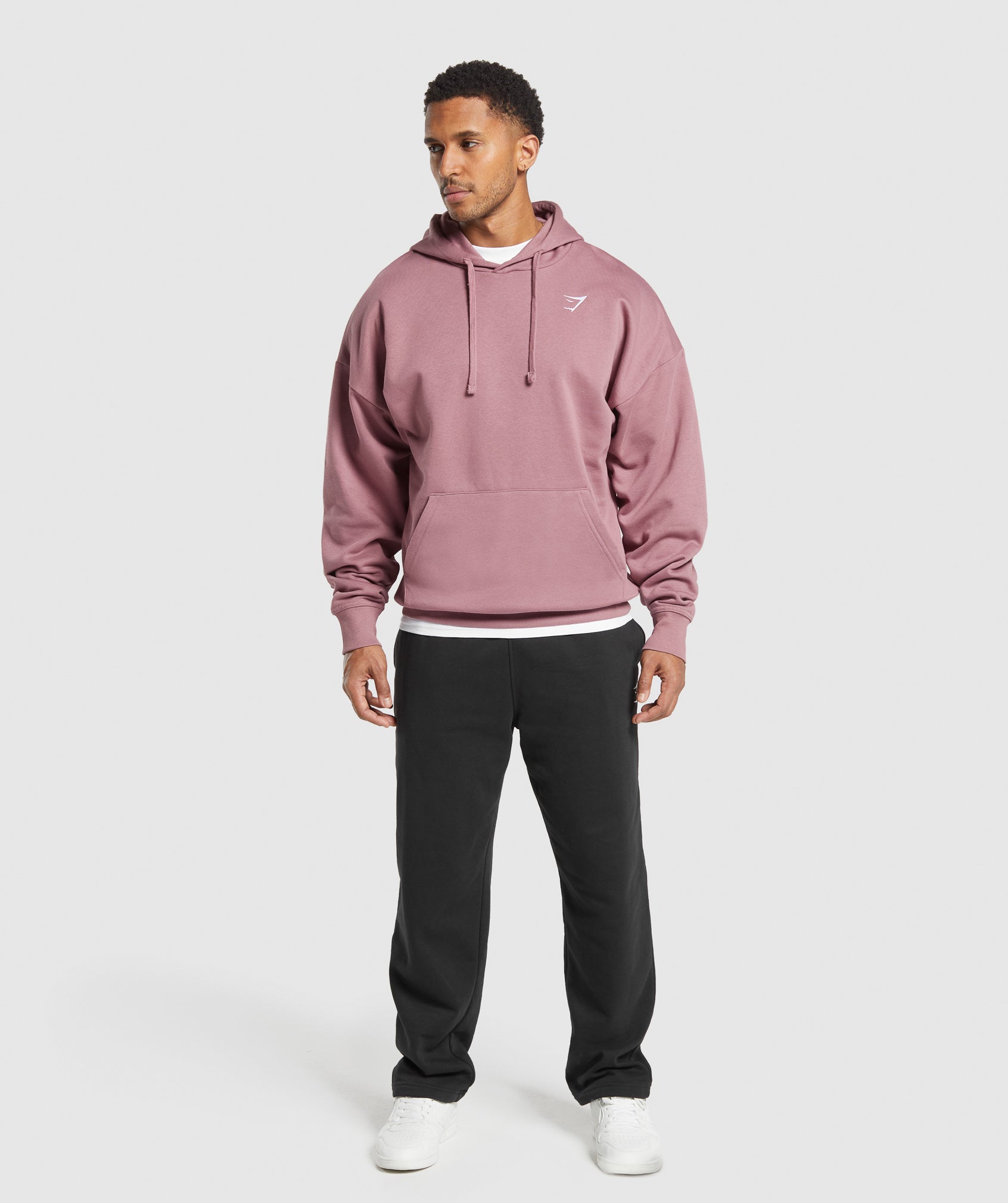 Crest Oversized Hoodie Calm Pink