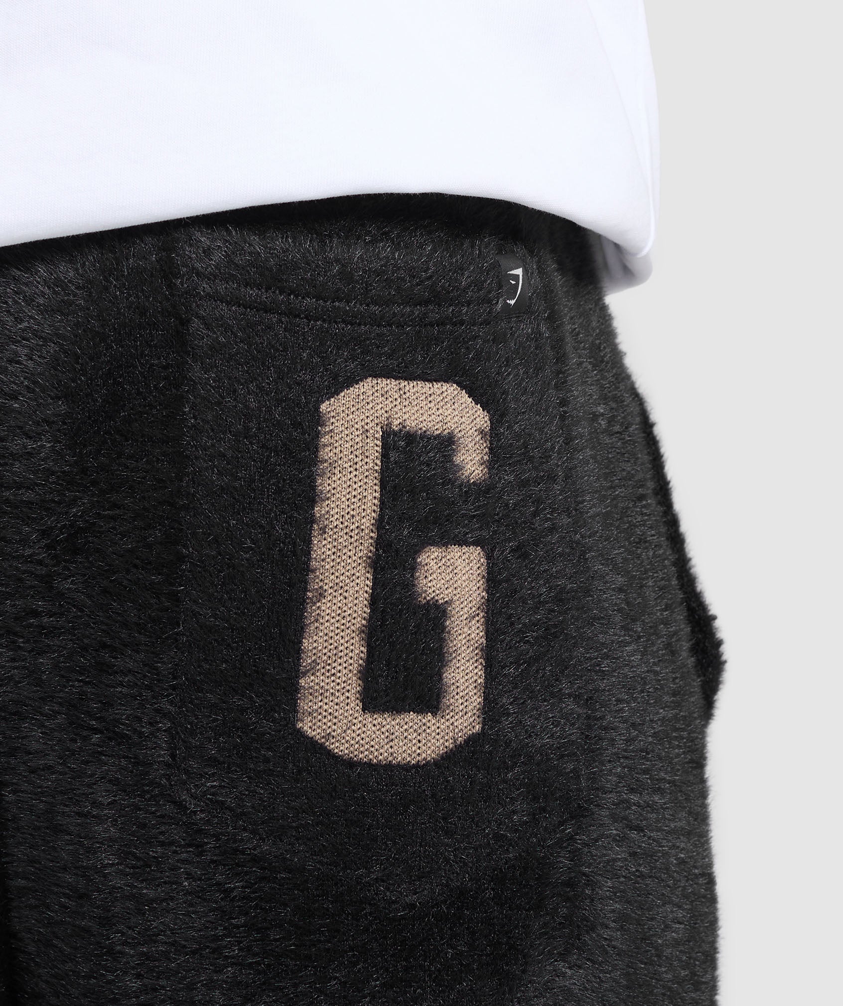 Knitted Straight Leg Joggers Black