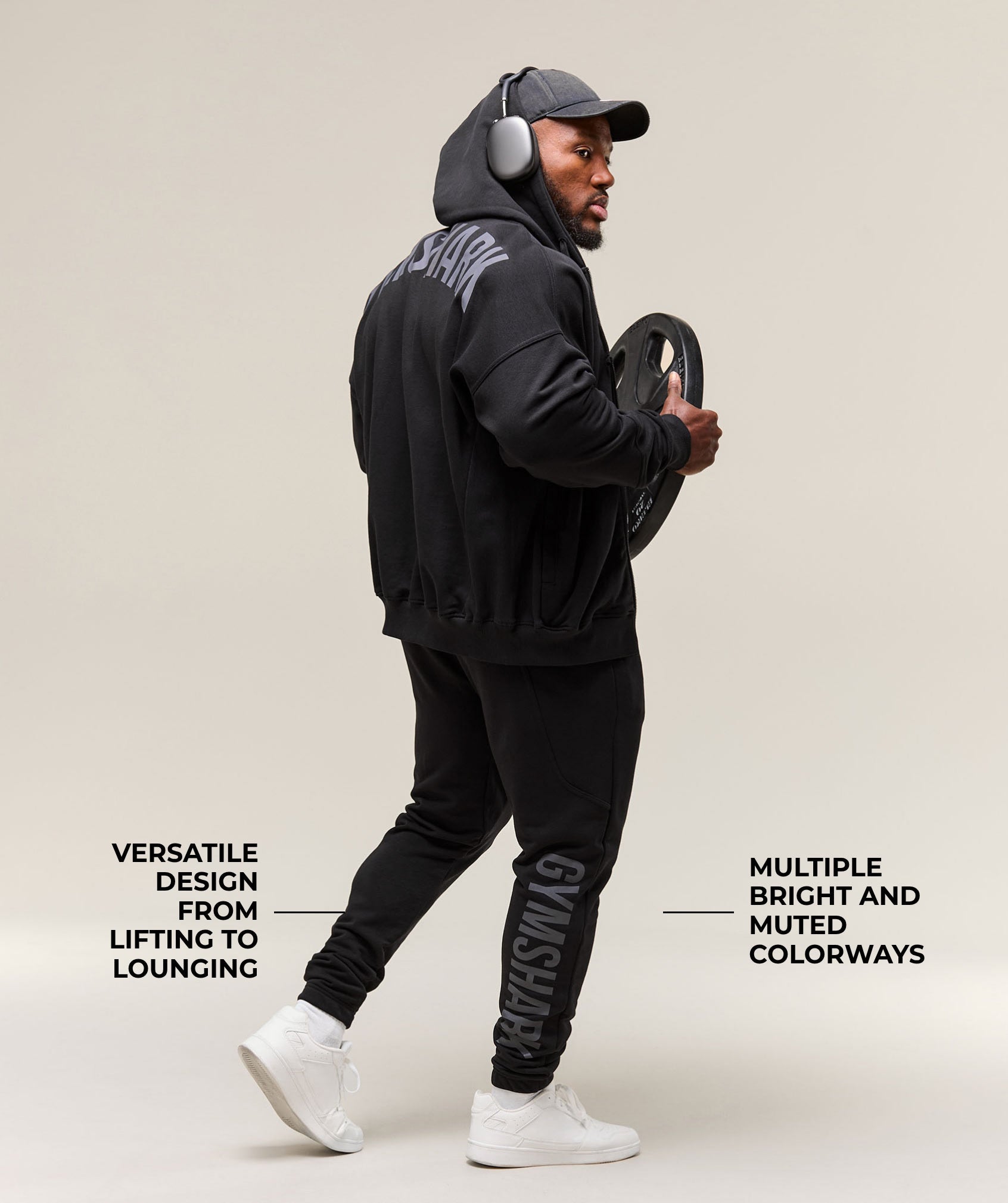 Power Wordmark Joggers Black