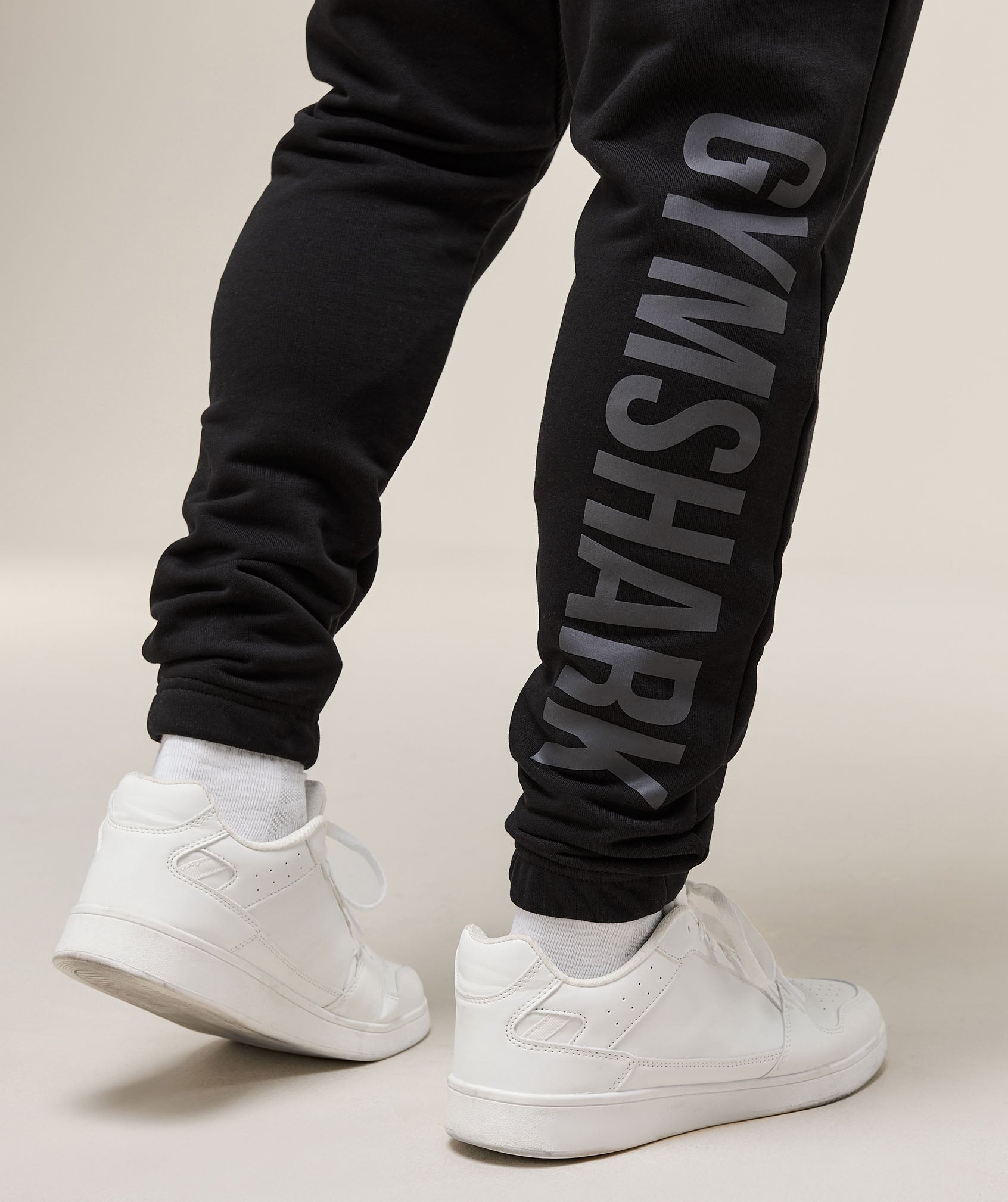 Power Wordmark Joggers Black