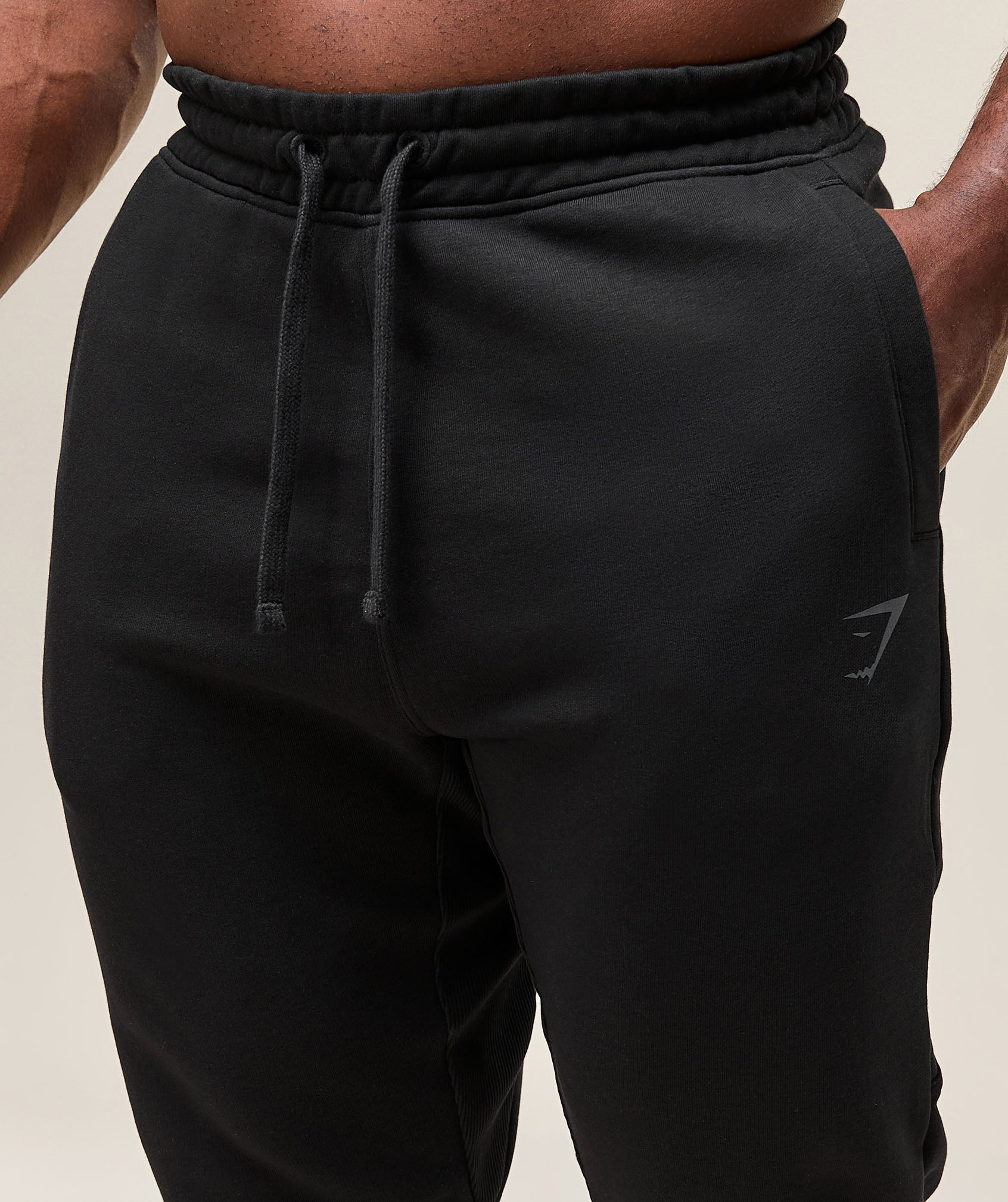 Power Wordmark Joggers Black
