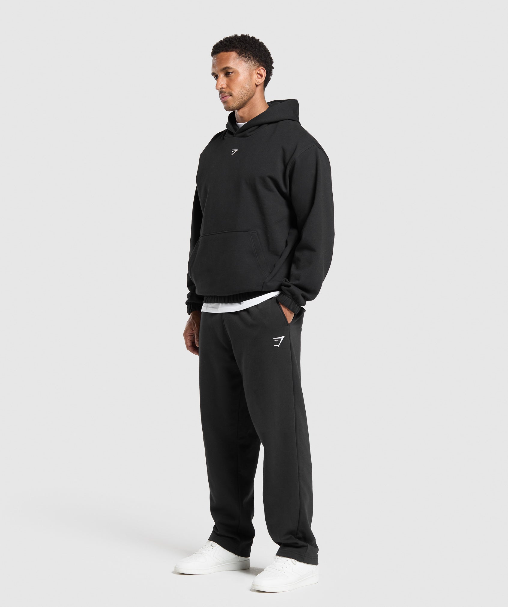 Rest Day Essentials Boxy Hoodie Black