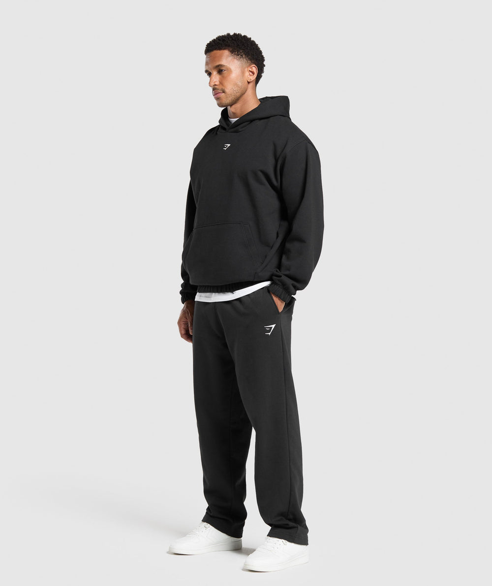 Rest Day Essentials Boxy Hoodie Black