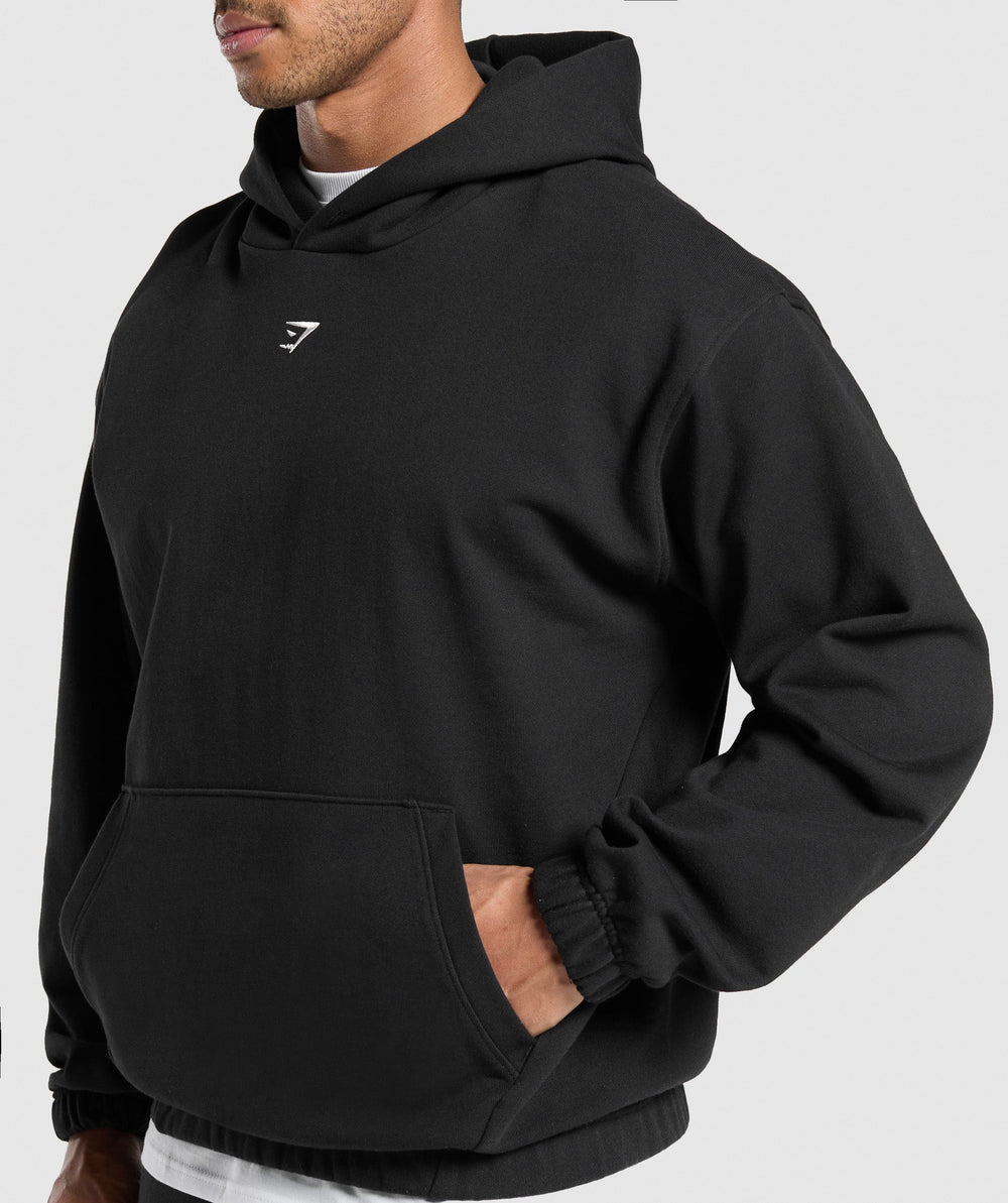 Rest Day Essentials Boxy Hoodie Black