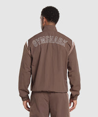 Retro Track Jacket Walnut Brown/Mocha Mauve/Soft White