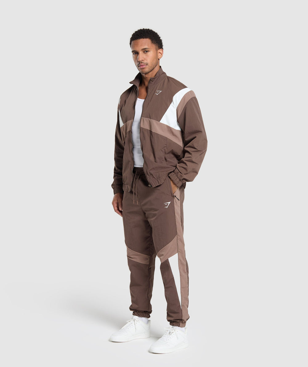 Retro Track Jacket Walnut Brown/Mocha Mauve/Soft White