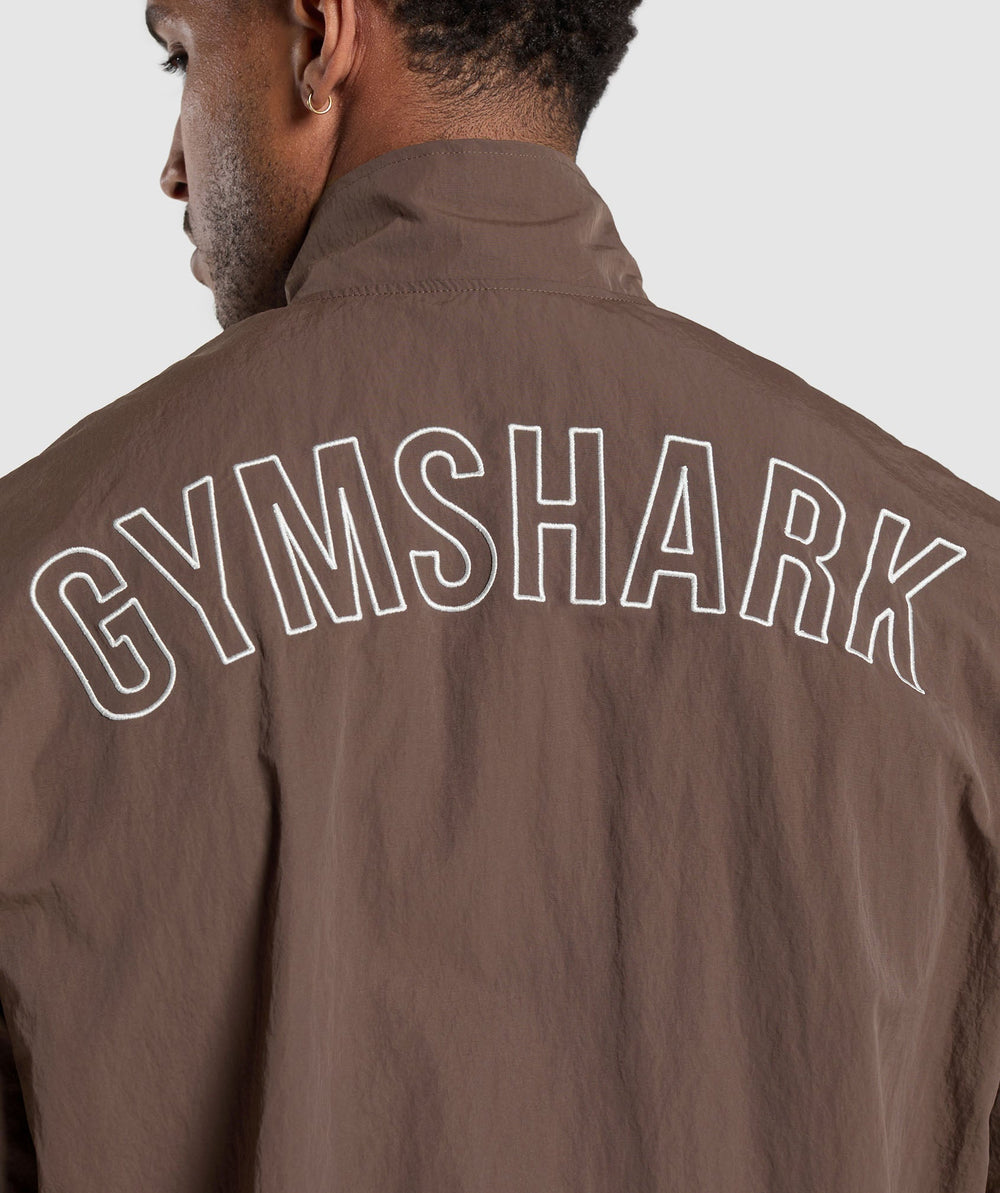 Retro Track Jacket Walnut Brown/Mocha Mauve/Soft White