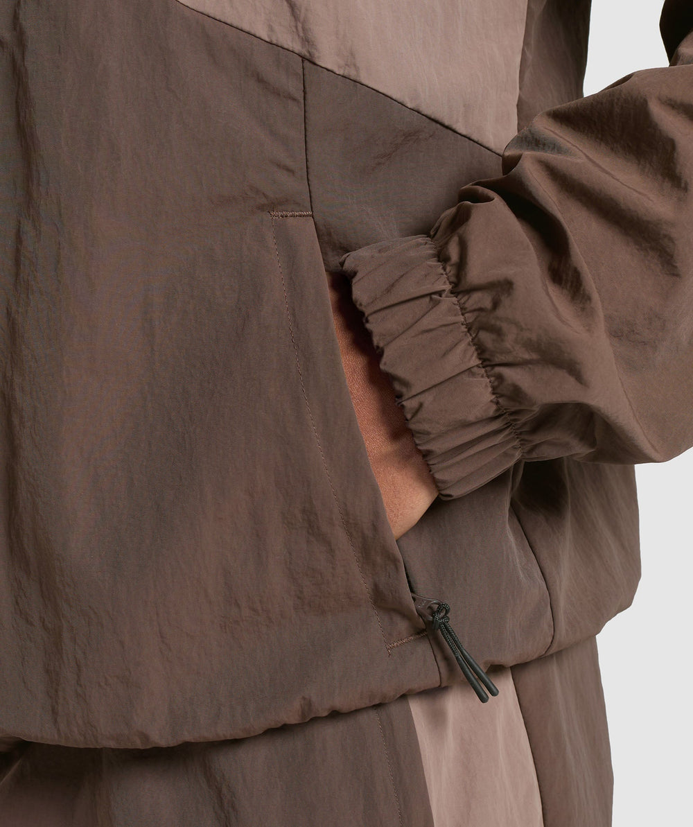 Retro Track Jacket Walnut Brown/Mocha Mauve/Soft White
