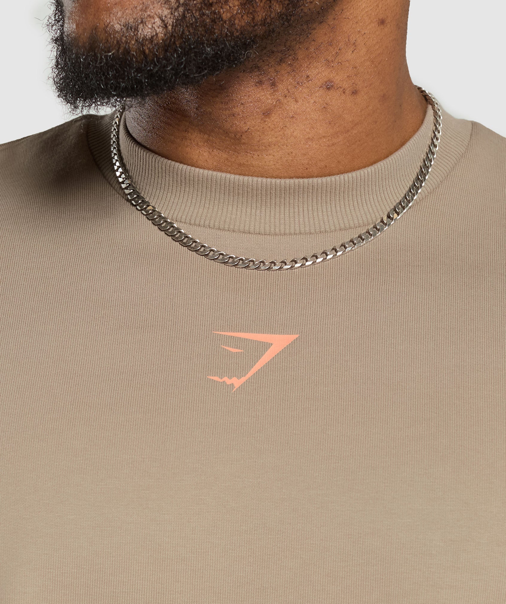 Trophy Graphic Crew Cement Brown