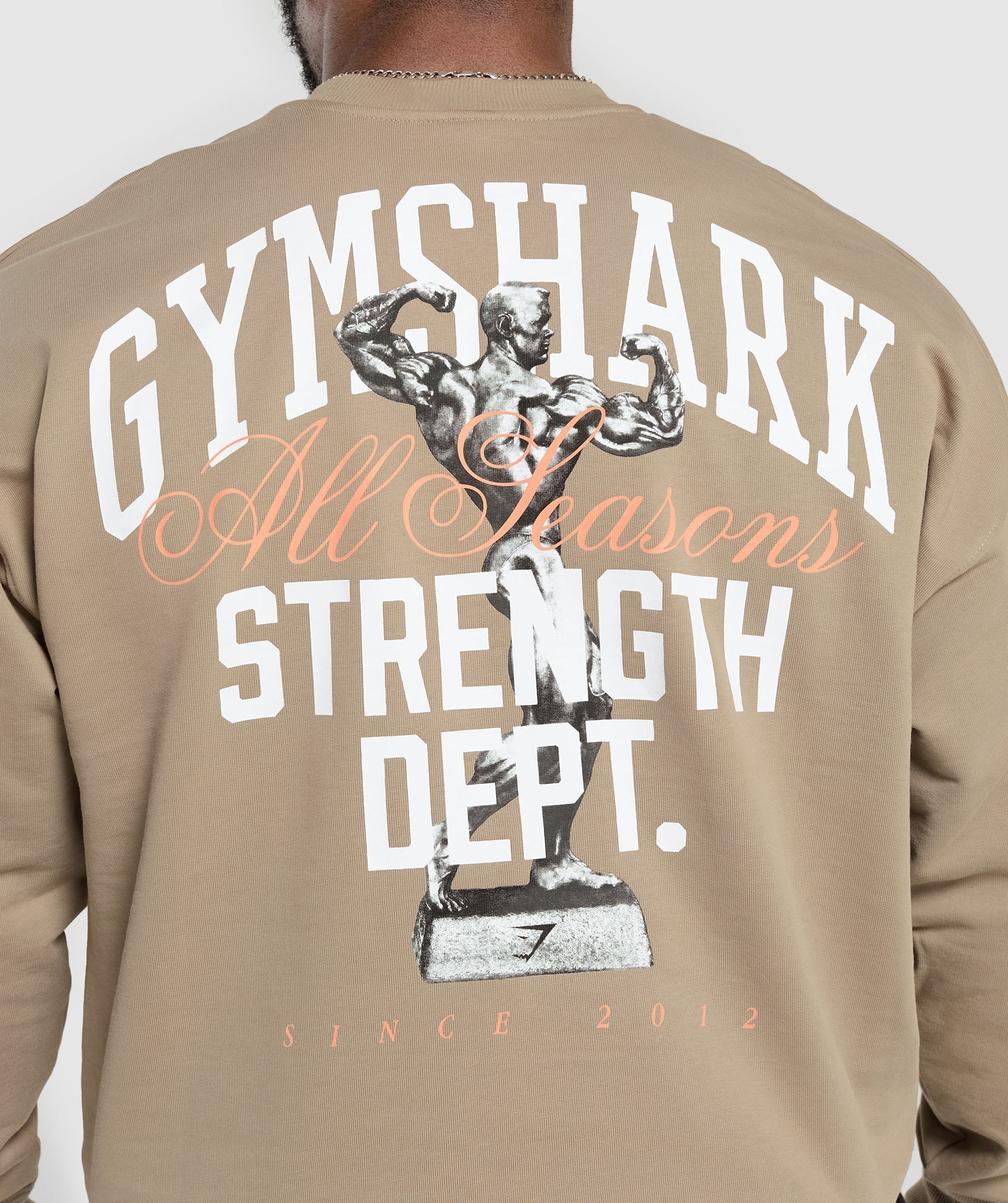 Trophy Graphic Crew Cement Brown
