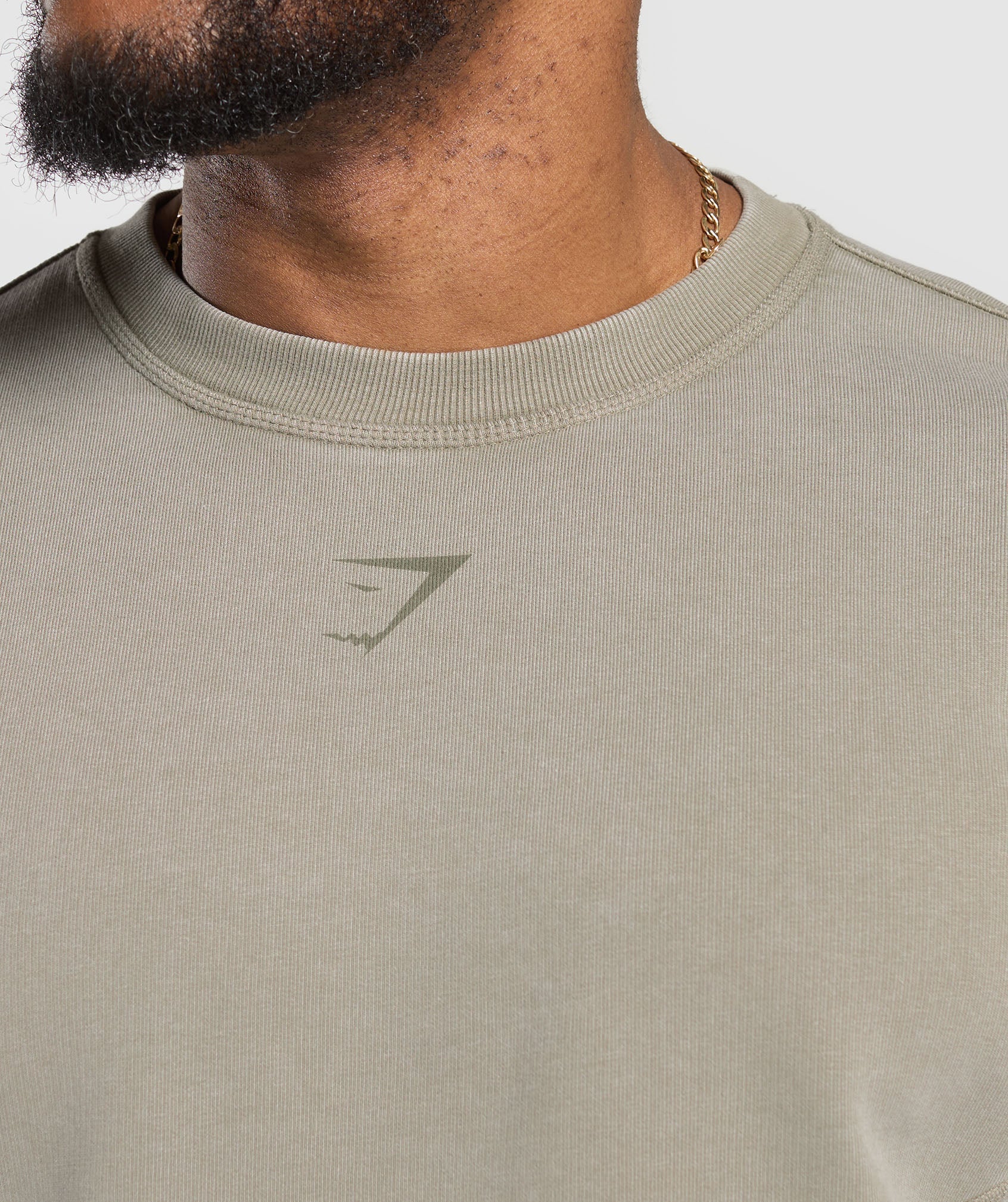 Heritage Washed Crew Utility Green