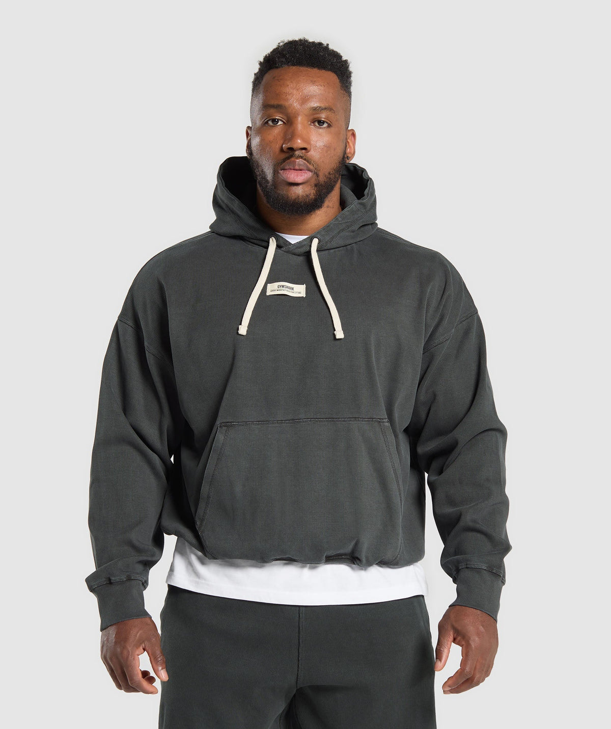 Heavyweight Rib Hoodie Asphalt Grey
