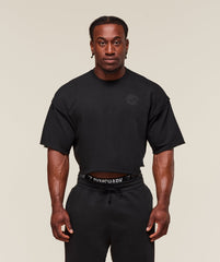 Legacy Cropped Short Sleeve Crew Black