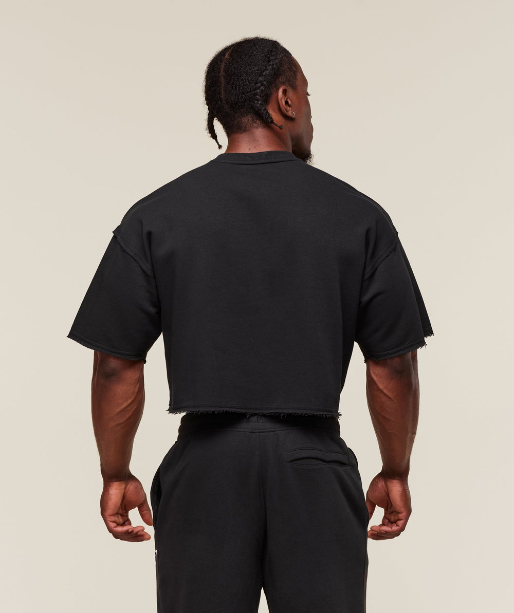 Legacy Cropped Short Sleeve Crew Black