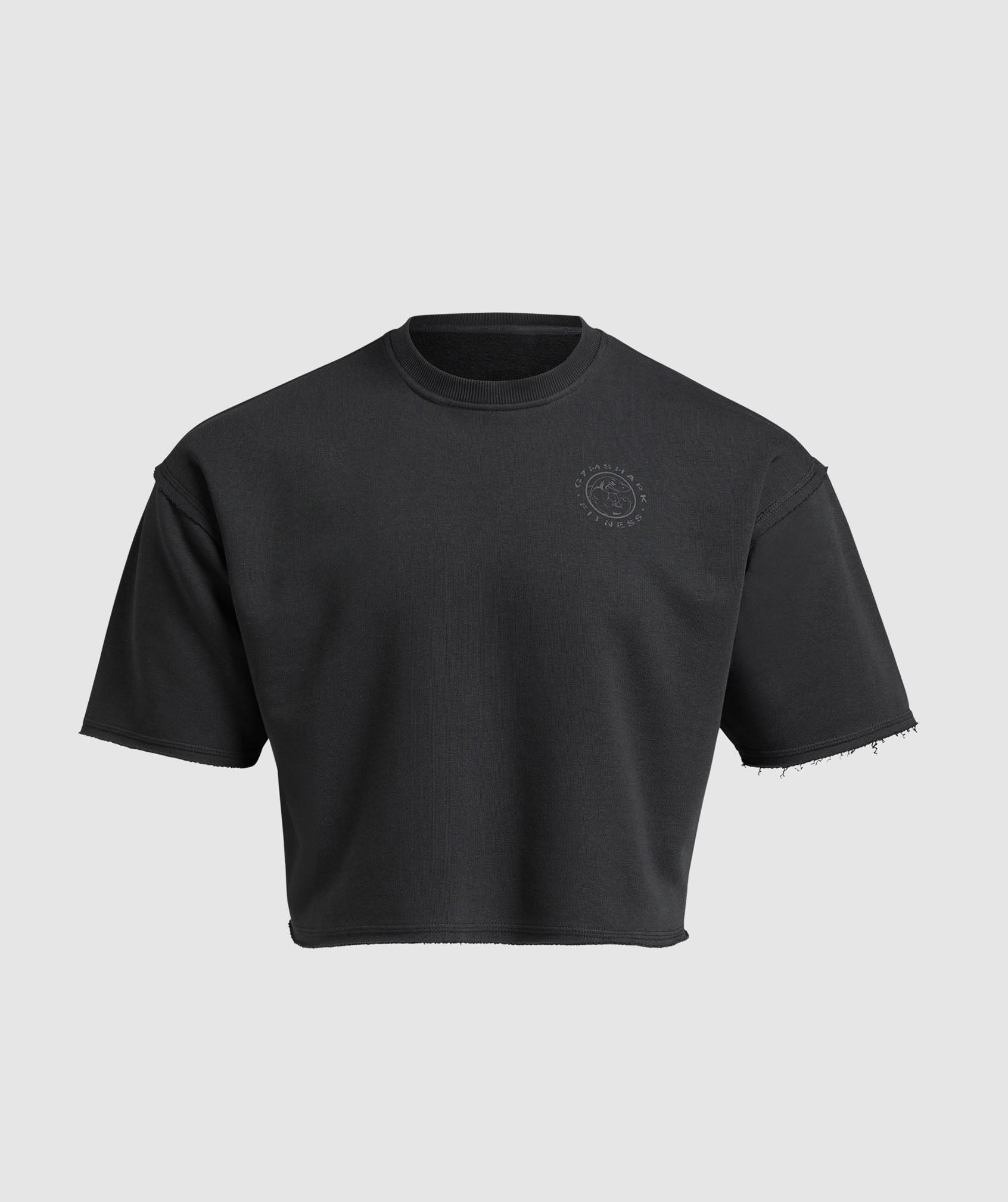Legacy Cropped Short Sleeve Crew Black