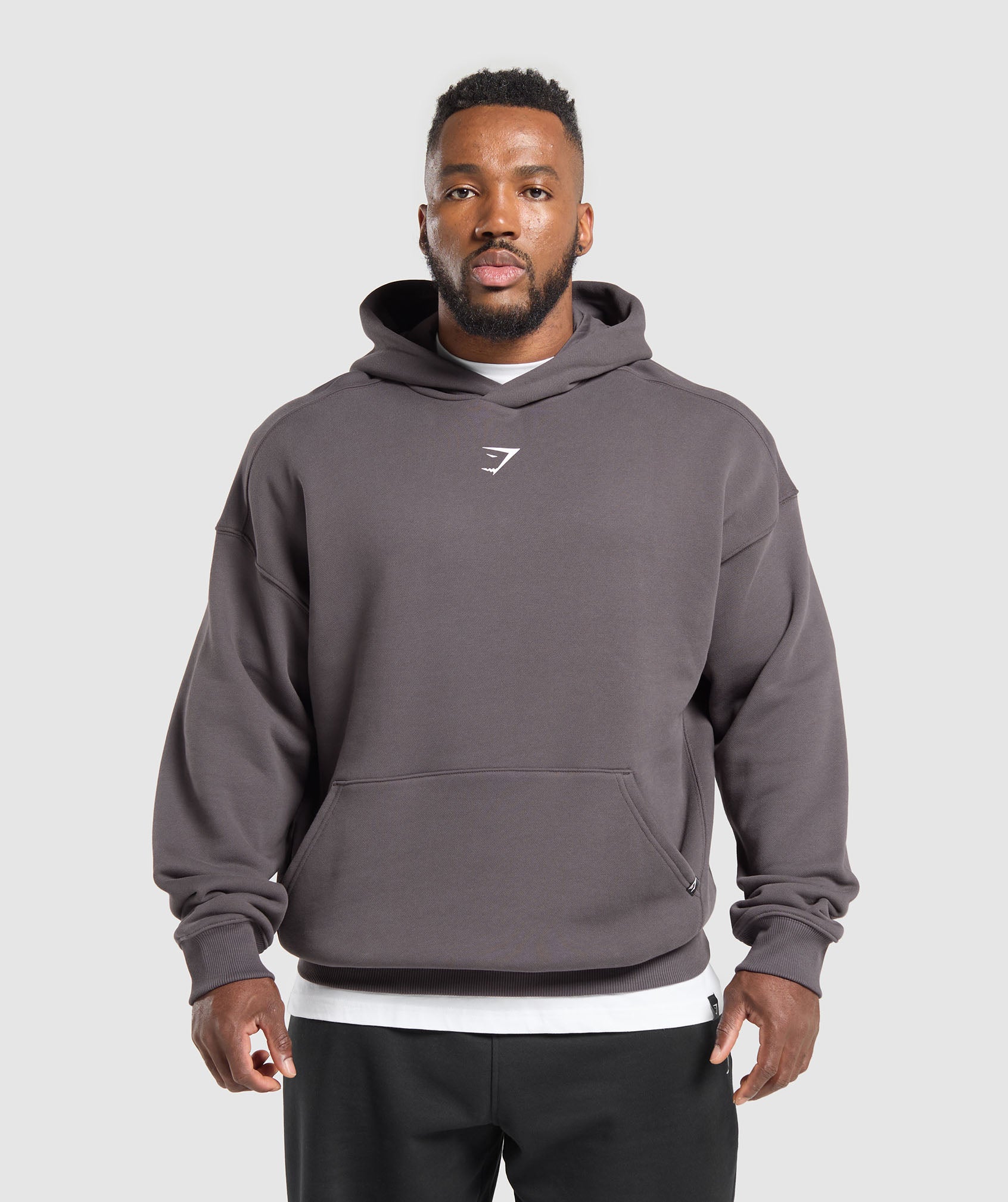 Strength Department Animal Oversized Hoodie Greyed Purple
