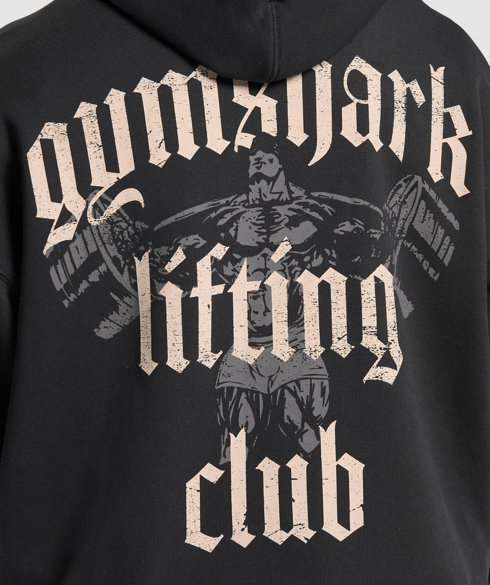 Lifting Club Hoodie Black/Pebble Grey