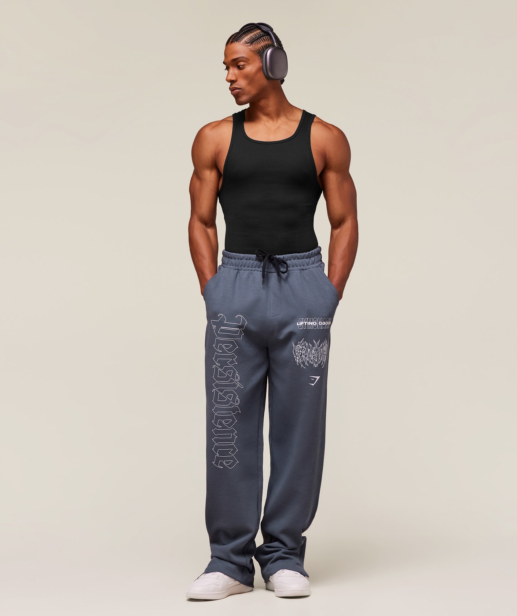 Carlos Belcast x Rest Day Track Pants Titanium Blue