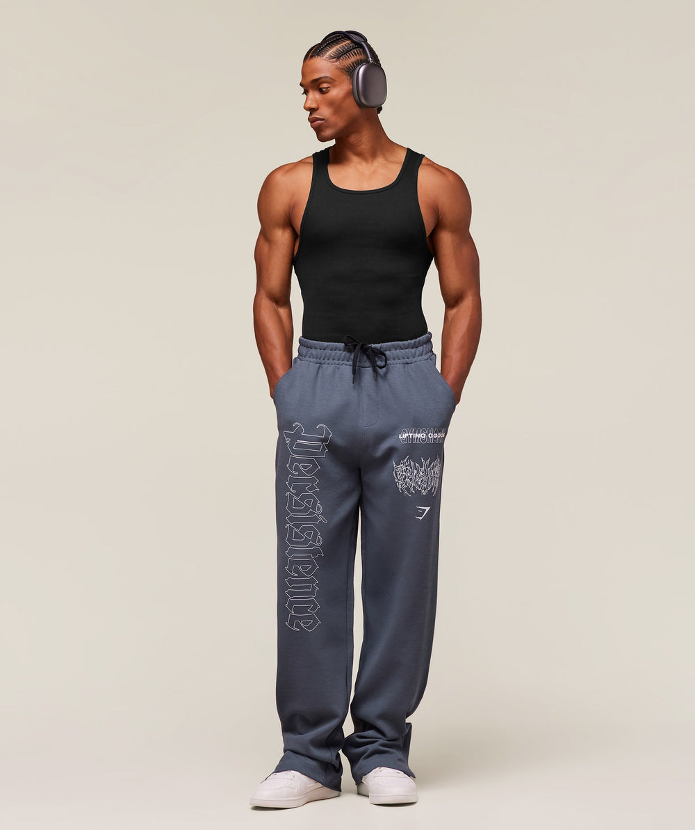 Carlos Belcast x Rest Day Track Pants Titanium Blue