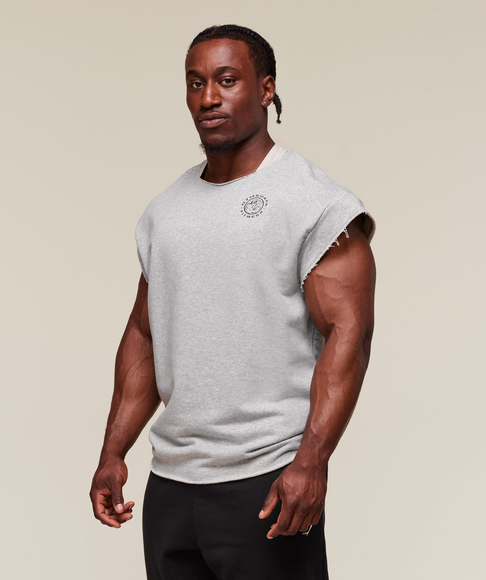 Legacy Cap Sleeve Rag Top Light Grey Core Marl
