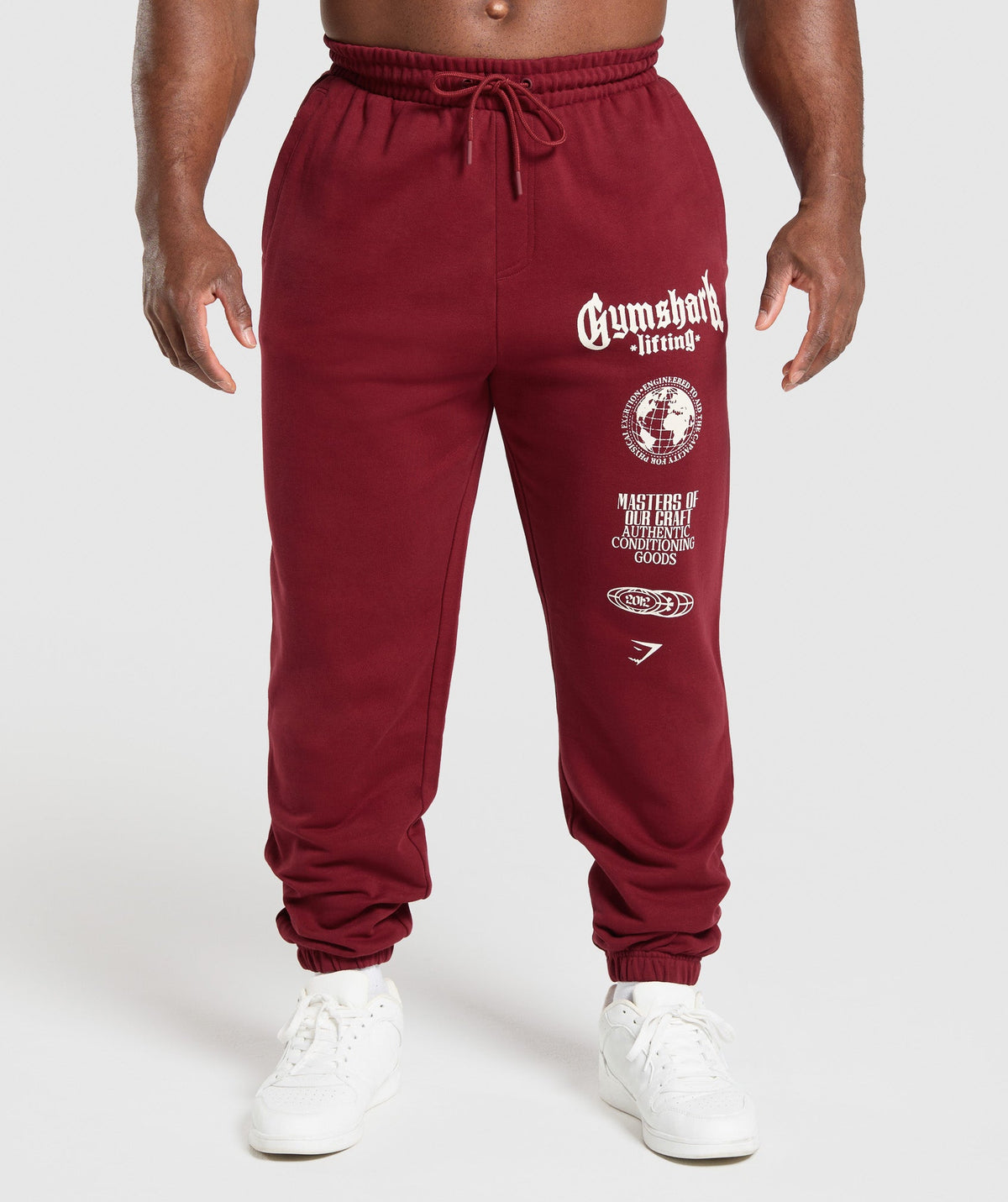 Global Lifting Oversized Joggers Sets Red