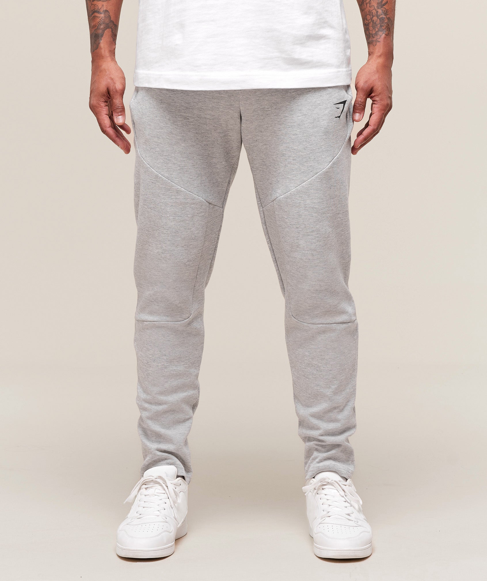 Interlock Tech Joggers Light Grey Core Marl
