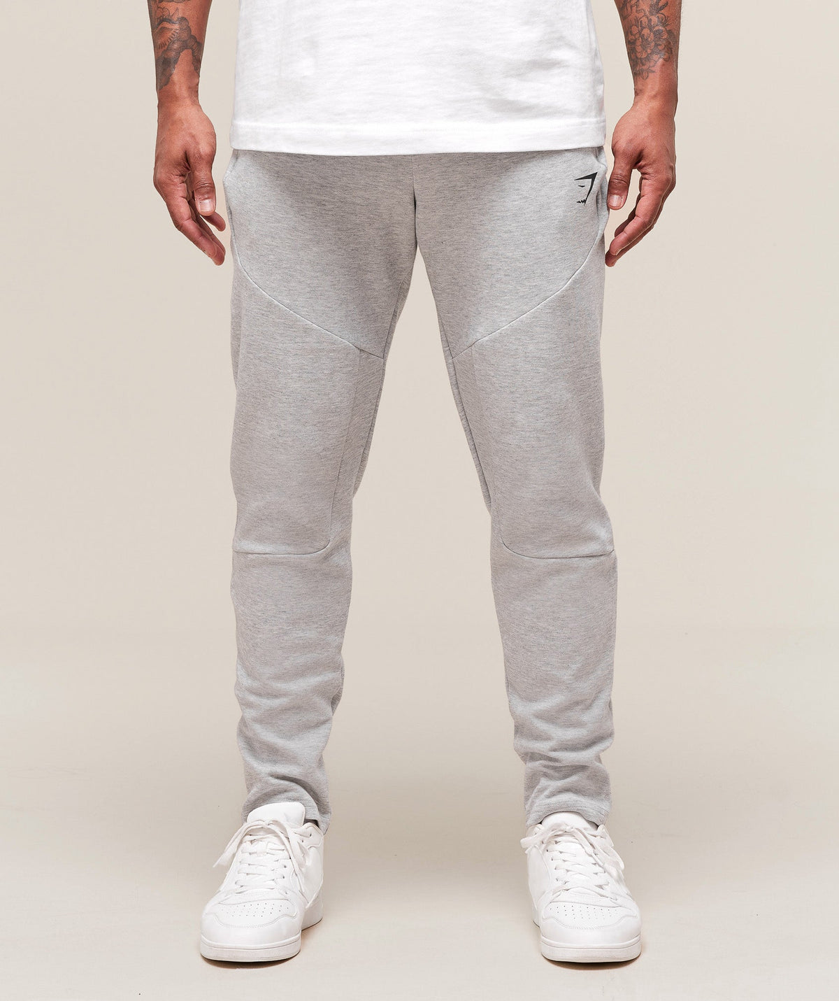 Interlock Tech Joggers Light Grey Core Marl