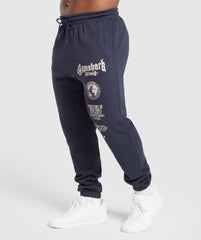 Global Lifting Oversized Joggers Heavy Blue