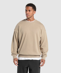 Rest Day Essentials Crew Sand Brown